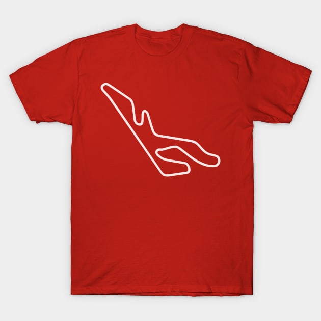 Circuito del Jarama [outline] T-Shirt by sednoid